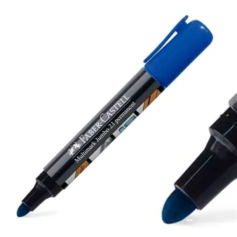 MARCADOR GRUESO AZUL X 12 UN